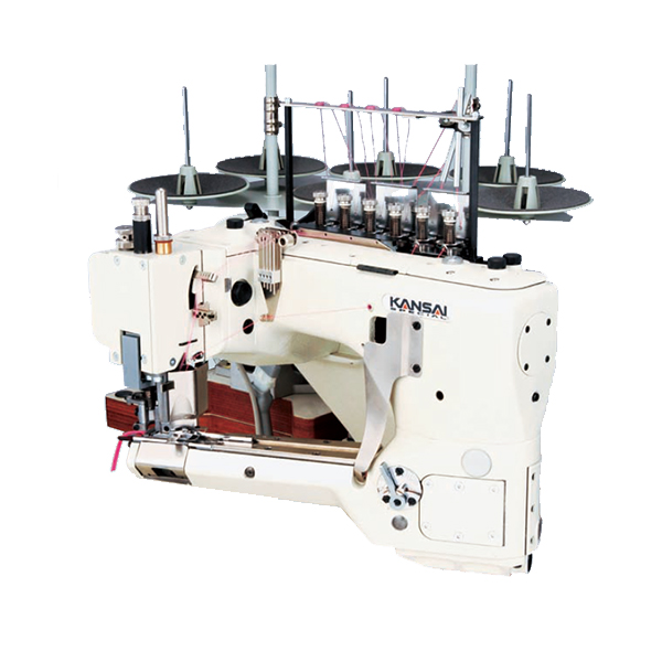 Kansai Special NFS6604GFMH DD Flat Lock 4 Needle Cover Stitch Sewing  Machine With Table and Direct Motor
