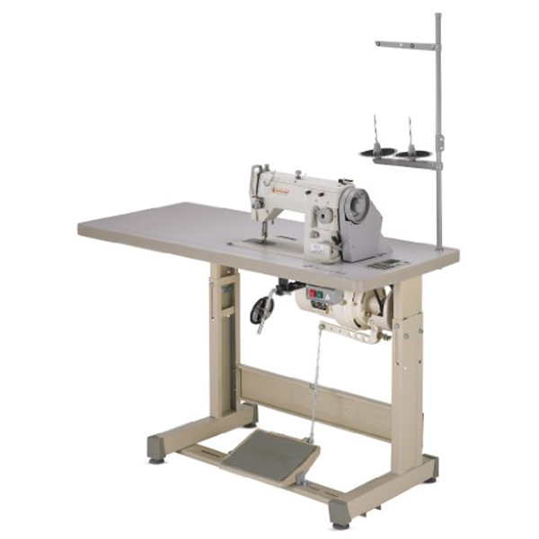 Singer 20U83 Zig-Zag Industrial Sewing Machine With Table And Servo Motor